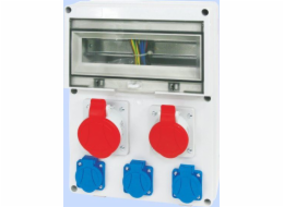 Elektromet Rozvaděč pro budovy 12 modulů 1x16A 5P 400V, 1x32A 5P 400V, 3x16A 2P+Z RSE-04 IP54 (942091)