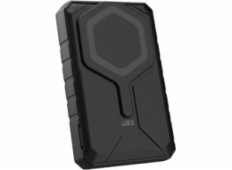 UAG Powerbanka UAG Rugged 10K - powerbanka 10000 mAh se stojánkem, bezdrátové nabíjení 10W, kompatibilní s MagSafe, kabel součástí balení (černá/šedá)