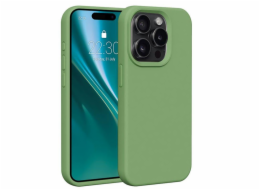 Silikonové TPU pouzdro Etteri pro iPhone 15 Pro světle zelené