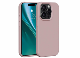 Silikonové TPU pouzdro Etteri pro iPhone 15 Pro světle růžové