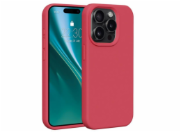 Silikonové TPU pouzdro Etteri pro iPhone 15 Pro raspberry