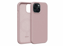 Silikonové TPU pouzdro Etteri Mag pro iPhone 15 světle růžové