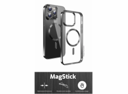 SWISSTEN Clear Jelly MagStick Metallic pouzdro pro iPhone 16 černé
