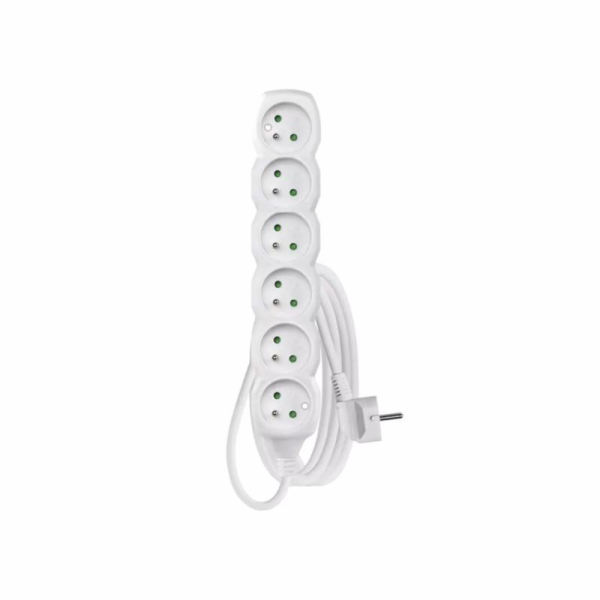 EMOS Prodlužovací kabel 6 zásuvek 3m, bílý