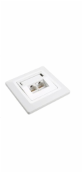Zásuvka Solarix CAT5E UTP 2 x RJ45 pod omítku bílá