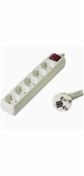 PREMIUMCORD&nbsp;Prodlužovací&nbsp;přívod&nbsp;230V&nbsp;5m,&nbsp;5&nbsp;zásuvek&nbsp;+&nbsp;vypínač,&nbsp;bílá