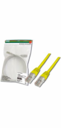 Digitus Patch Cable, UTP, CAT 5e, AWG 26/7, měď, žlutý, 1m