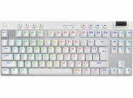 Logitech G PRO X TKL LIGHTSPEED Gaming Keyboard - WHITE - US INT L - 2.4GHZ/BT - TACTILE