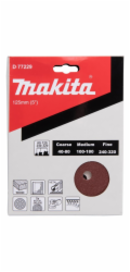 Sada kulatého brusného papíru Makita 125 mm, 20 ks