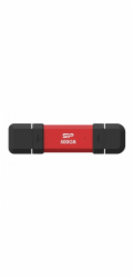 Silicon Power DS72 USB paměť 500 GB USB Type-A / USB Type-C 3.2 Gen 2 (3.1 Gen 2) Červená