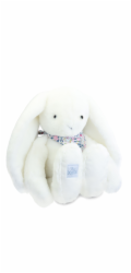 Doudou Plyšový králík XXL s šátkem bílý 50 cm