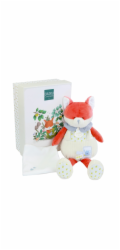 Doudou Dárková sada Plyšová liška Romarin s dečkou 28 cm
