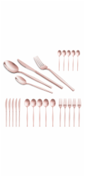 Sada příborů nerez 24 ks mirror Rosegold Metallic Line BH-3065