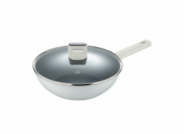 Pánev WOK s poklicí s nepřilnavým povrchem LINES 28 cm BG-57098-GY