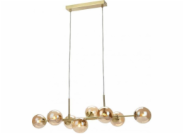 Italux Závěsná lampa ze skla ERIMIDA PND-2244-8A-GD Modernistická lampa Italux ZWIS molekuly koule zlatá