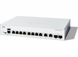 Cisco Přepínač Catalyst 1300 8portový přepínač / pouze data / 2 x 1G SFP uplink / externí napájení