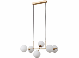Italux Závěsná lampa Mirellio PND-66463-6-HB 6x5W G9 bílá/mosaz