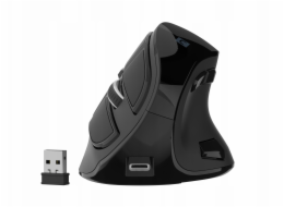 Natec Bezdrátová vertikální myš EUPHONIE PRO, Bluetooth 5.0, 4000 DPI, tichá, programovatelná