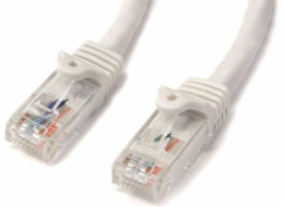 StarTech.com 3m CAT6 Ethernet Cable, 10 Gigabit Snagless RJ45 650MHz 100W PoE Patch Cord, CAT 6 10GbE UTP Network Cable w/Strain Relief, White, Fluke Tested/Wiring is UL Certified/TIA - Category 6 - 2