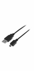 StarTech USB-A - miniUSB USB kabel 2 m černý (USB2HABM2M)