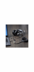 Startech 4 Position to 2x 3 Position 3.5mm Headset Splitter Adapter - Rozbočovač náhlavní soupravy - 4 pólový mini jack s piny (male) do mini jack se zdířkami (female) - 20 cm - černá - pro P/N: DK30A