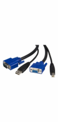 StarTech 2-in-1 USB KVM Cable - Keyboard / video / mouse / USB cable - HD-15 (VGA), USB Type B (M) to USB, HD-15 (VGA) - 6 ft - SVUSB2N1_6 - Kabel klávesnice / video / myš / USB - HD-15 (VGA), USB typ
