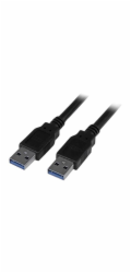 StarTech USB-A USB kabel – 3 m černý (USB3SAA3MBK)