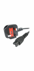 StarTech 6ft (2m) UK Laptop Power Cable, BS 1363 to C5 Clover Leaf, 2.5A 250V, 18AWG, Notebook/Laptop Replacement Cord, Printer Cable, UK Laptop Charger Cord, BS 1363 to IEC60320 C5 - Power Brick Cord