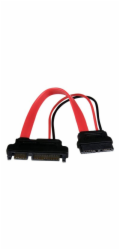 StarTech 6in Slimline SATA to SATA Adapter with Power - Slim SATA (F) to SATA (M) - Slimline Serial ATA to SATA (SLSATAADAP6) - Adaptér SATA - Serial ATA 150/300/600 - Slimline SATA (F) do SATA combo 