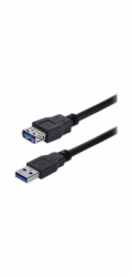 StarTech USB-A - USB-A kabel USB 1 m černý (USB3SEXT1MBK)