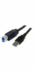 StarTech USB-A - USB-B kabel USB 3 m modrý (USB3SAB3MBK)