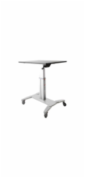 StarTech Mobilní sedací stojan Workstation Black and Silver 80 cmx60 cm