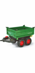 Sklápěcí 2 nápravový traktorový přívěs Rolly Toys Mega Trailer zelený