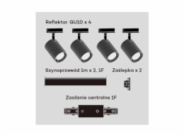 Stropní svítidlo Light Prestige Tokio Set 1F, 4X40 W, GU10