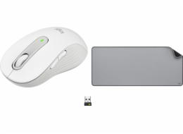 Myš Logitech M650 L bílo-šedá (910-006238) + řada Studio – STŘED ŠEDÁ (956-000052)