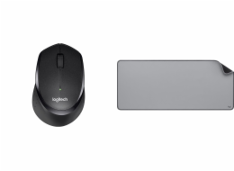 Myš Logitech B330 Silent Plus Mouse (910-004913) + řada Studio – STŘED ŠEDÁ (956-000052)