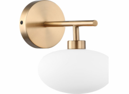 Nástěnné svítidlo Italux Mosazné nástěnné svítidlo Italux Fiorenzo MBM3661-1 BRO+W