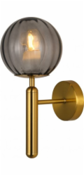 Italux nástěnné svítidlo Italux Ravena WL-2324-1 BRO+SG moderní nástěnné svítidlo do obývacího pokoje