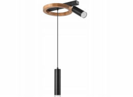 Lamkur Stropní svítidlo Otis 49090 1x15W E27 1x5W G9 dub/černá