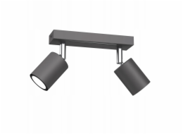 Luminex Stropní svítidlo Striper 4464, páskové, 2x8W, GU10, šedá/chromová