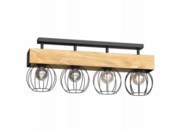 Luminex Stropní svítidlo Menton 1639 4x15W E27 černé/dřevěné