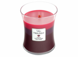 Svíčka WoodWick Trilogy střední, Sun Ripened Berries, Letní bobule, 275 g