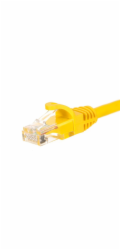 NETRACK BZPAT1UY patch cable RJ45 snagless boot Cat 5e UTP 1m yellow