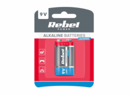 Baterie 6LR6 (9V) alkalická REBEL EXTREME 1ks / blistr BAT0092B