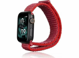 Beline Nylonový řemínek chytrých hodinek pro Apple Watch 38/40/41 mm červený/červený
