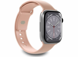 Puro Řemínek PURO ICON pro Apple Watch 4/5/6/7/SE/8 40/41 mm (S/M a M/L) (prašně růžový)