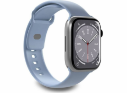 Puro Řemínek PURO ICON pro Apple Watch 4/5/6/7/SE/8 40/41 mm (S/M a M/L) (pudrově modrý)