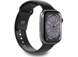 Puro Řemínek PURO ICON pro Apple Watch 4/5/6/7/SE/8/Ultra 44/45/49 mm (S/M a M/L) (černý)