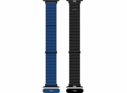 Řemínek Jcpal JCPal FlexDuo pro Apple Watch 38/40/41 mm černá/námořnická modrá - Záruka bezpečnosti. Jednoduché splátky. Doprava zdarma od 170 PLN.
