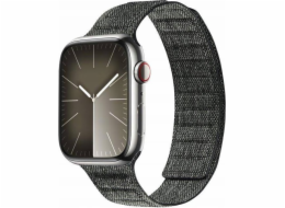 Crong  Melange – magnetický řemínek pro Apple Watch 42/44/45/49 mm (černá melanž)